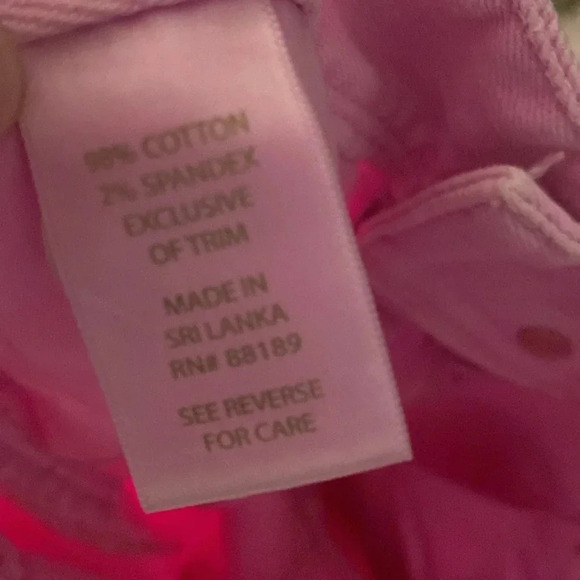 Lilly Pulitzer Worth Skinny Mini zip women’s pink jeans size 2 - Picture 5 of 7